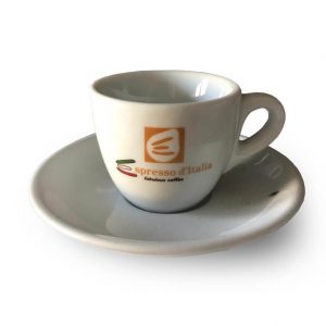 Kit Tasses et sous tasse cappuccino Espresso D’Italia