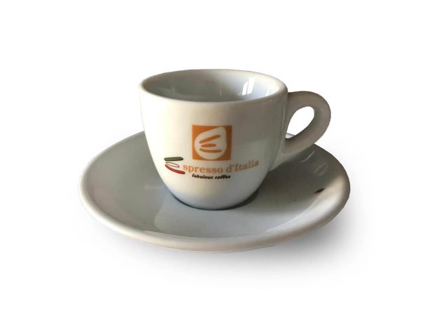 Kit Tasses et sous tasse cappuccino Espresso D’Italia