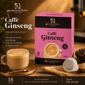Caffè Ginseng – Dosettes ESE 44mm Made in Italy