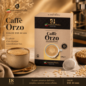 Caffè Orzo – Dosettes ESE 44mm – Café d'orge italien naturel sans caféine