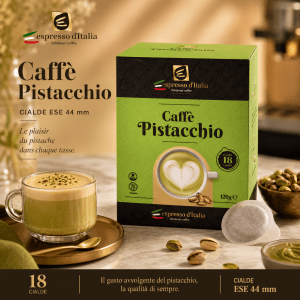 Caffè Pistacchio – Dosettes ESE 44mm – Café pistache de Sicile
