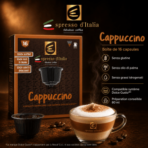 Capsules Cappuccino compatibles Dolce Gusto® – Espresso d'Italia