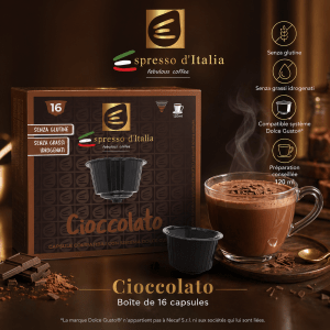 Capsules Cioccolato (Chocolat) compatibles Dolce Gusto® – Espresso d'Italia