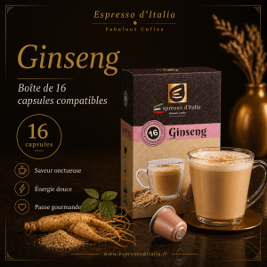 Capsules Ginseng compatibles Nespresso® - Espresso d'Italia