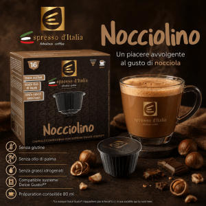 Capsules Nocciolino compatibles Dolce Gusto® - Espresso d'Italia