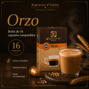 Capsules Orzo compatibles Nespresso® - Espresso d'Italia