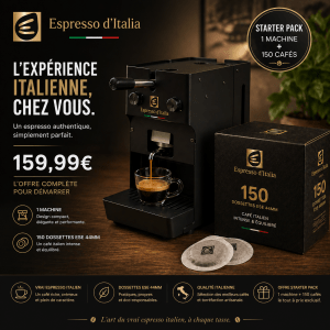 Starter Pack BùBU - Machine + 150 dosettes ESE 44mm