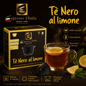 Capsules Tè Nero al Limone compatibles Dolce Gusto® - Espresso d'Italia